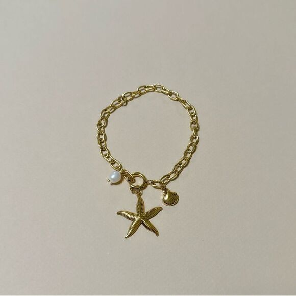 Boho starfish bracelet M618 - Picture 2 of 5